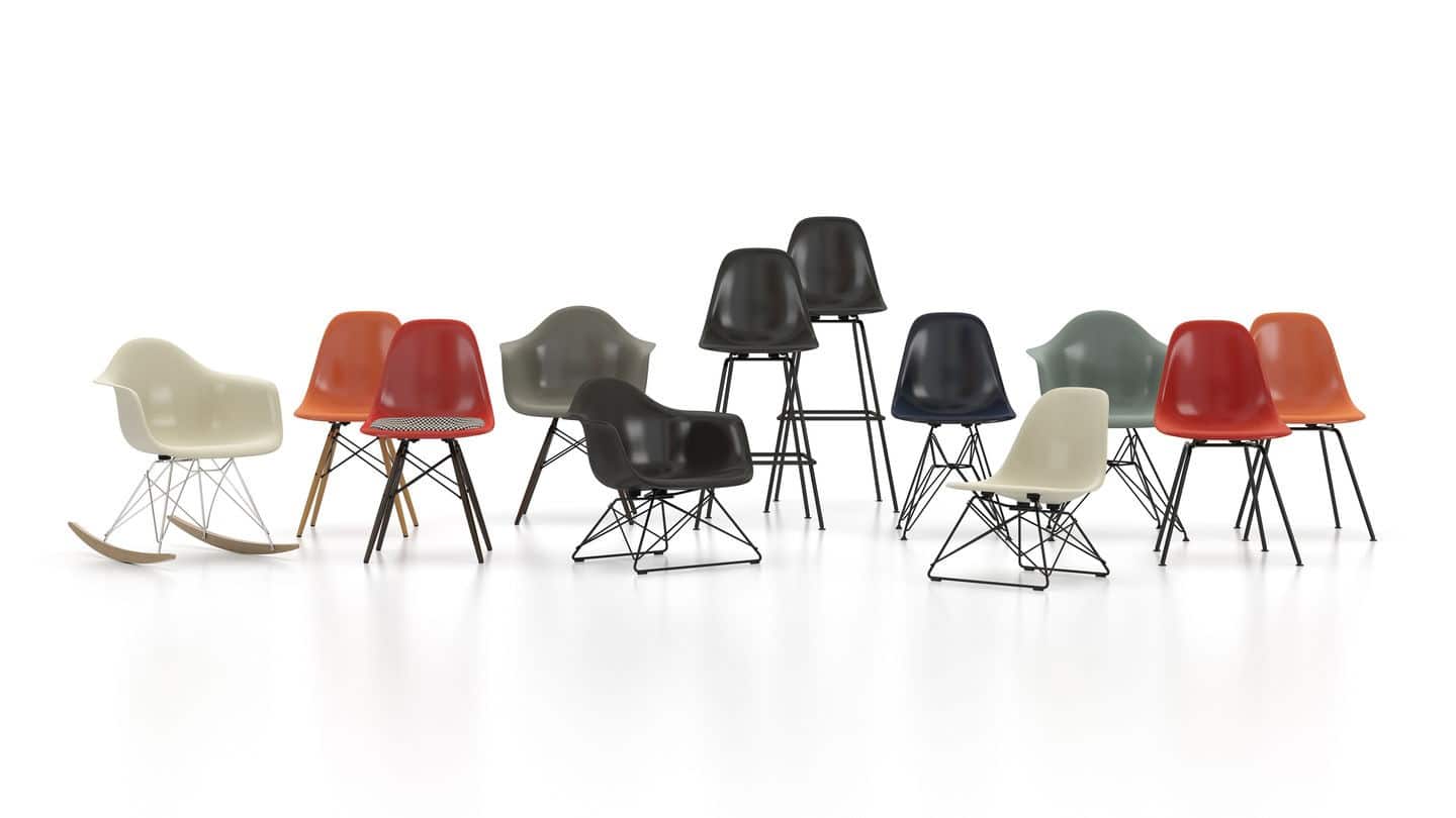 Eames Fiberglass Chair Collection