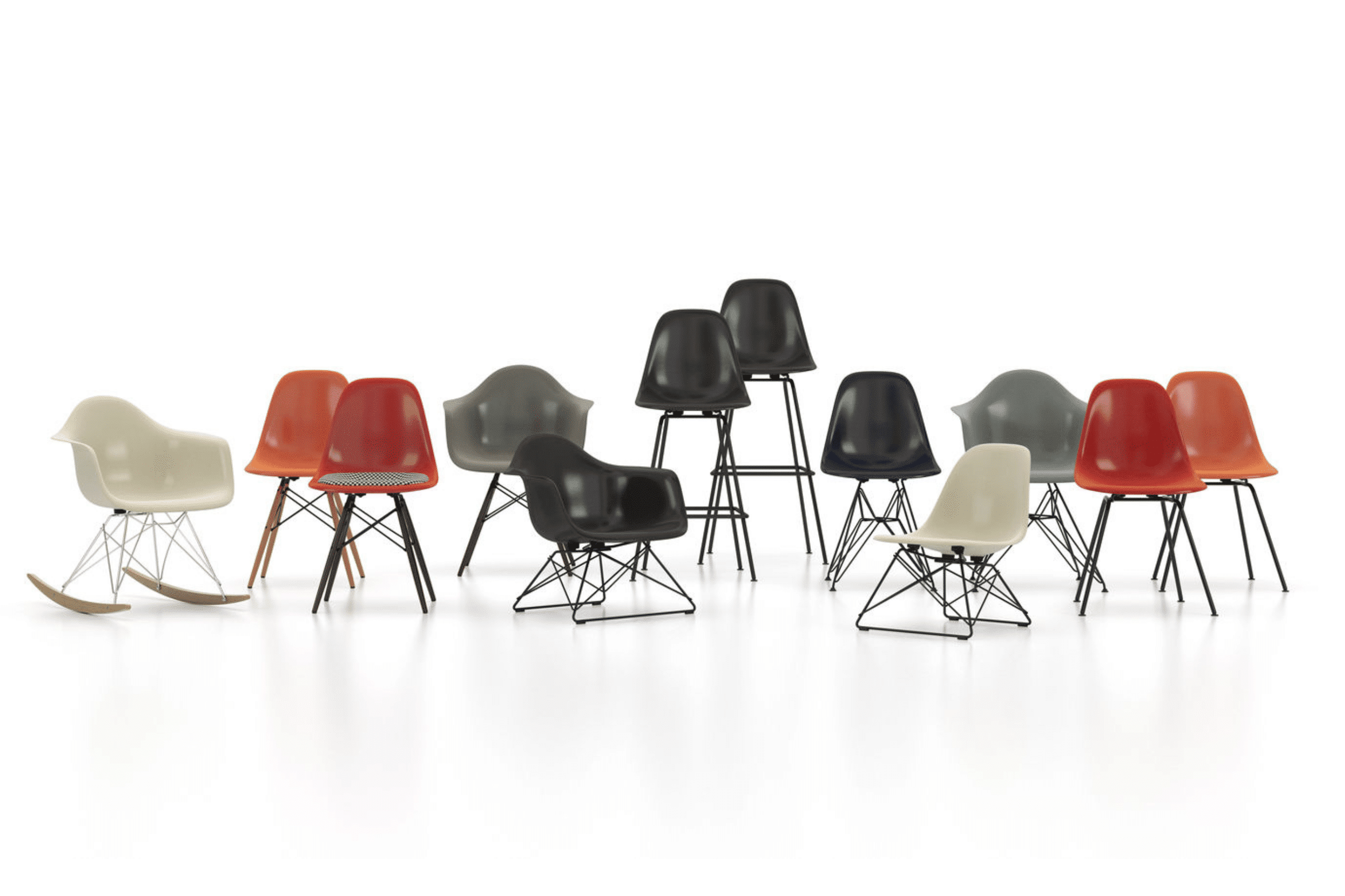 Eames Fiberglass Chair Collection